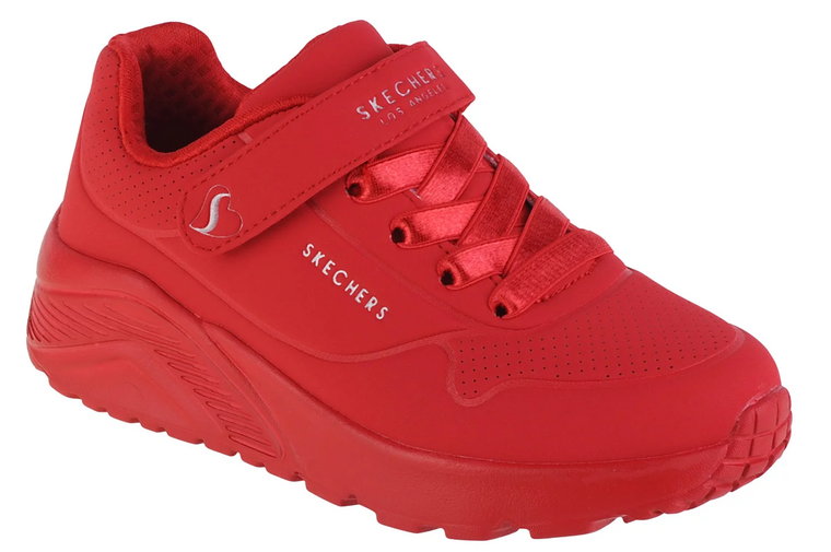 Skechers Uno Lite 310451L-RED, Dla dziewczynki, Czerwone, buty sneakers, skóra syntetyczna, rozmiar: 30