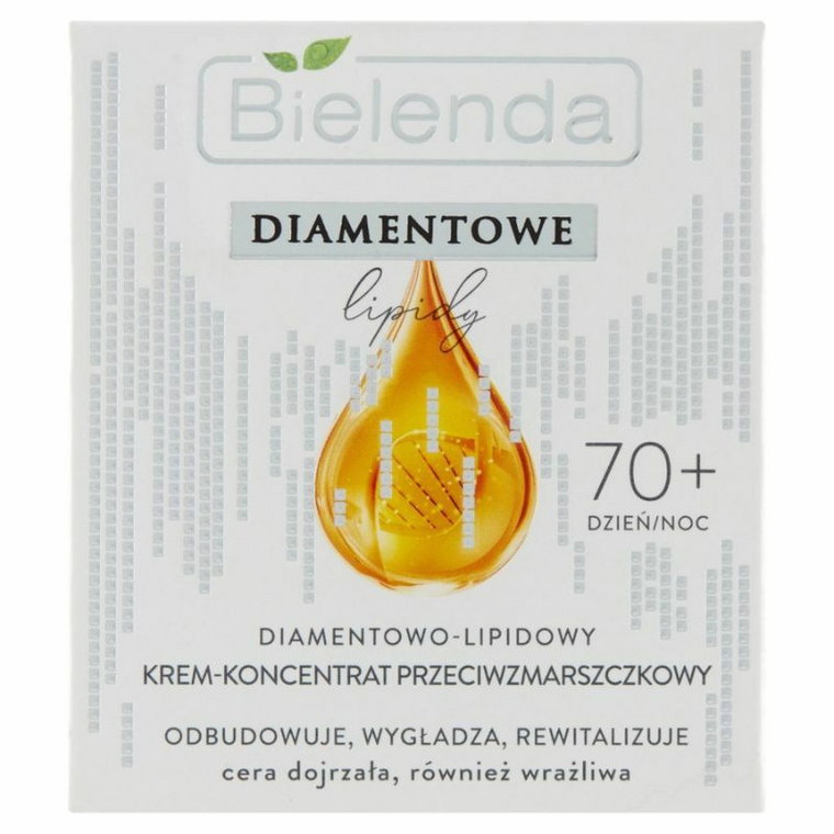 Bielenda Diamentowe Lipidy - Diamentowo-lipidowy krem przeciwzmarszczkowy 70+ dzień/noc 50ml