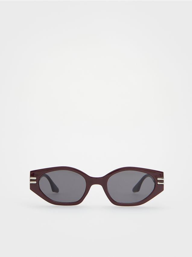 Reserved - Okulary przeciwsłoneczne - mahoniowy
