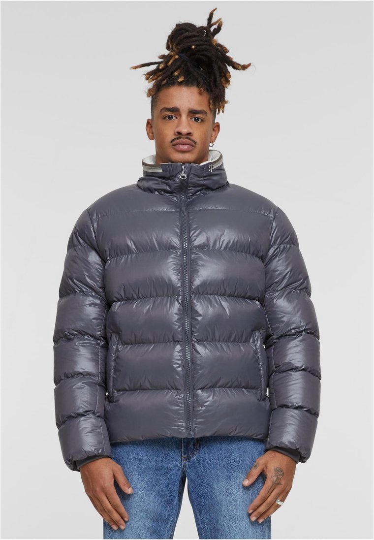 Kurtka Zimowa Męska Szara Urban Classics TB7014 Puffer