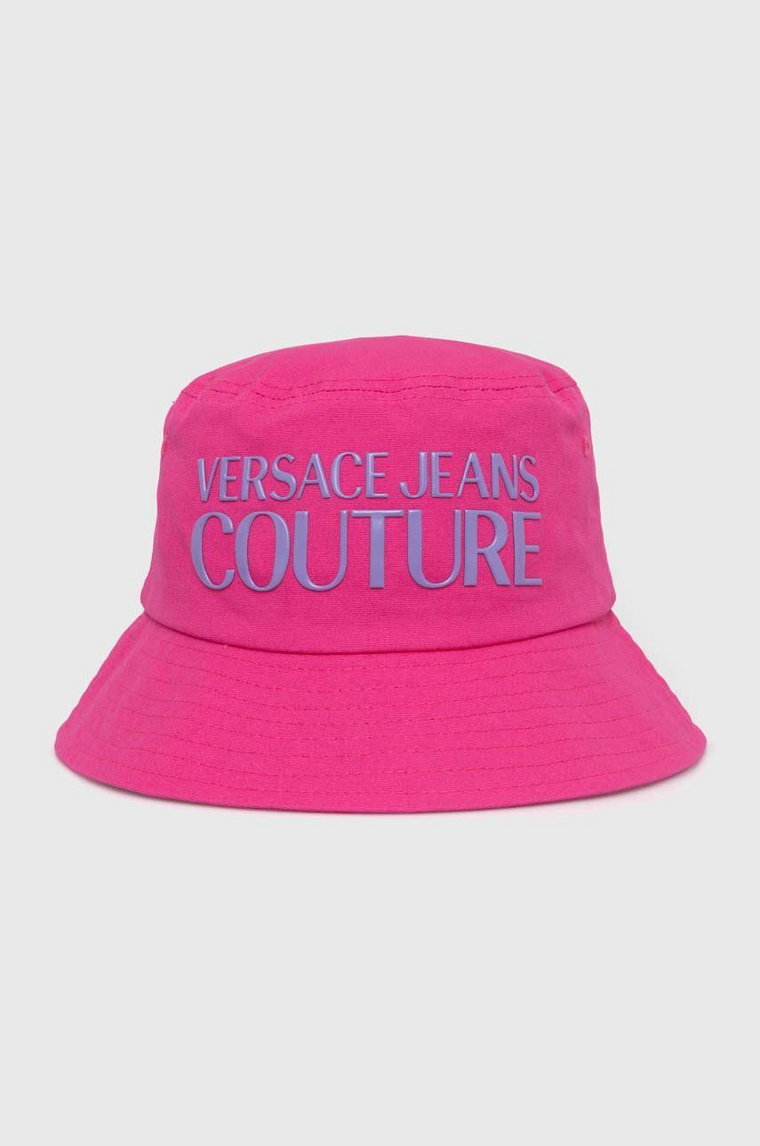 Versace Jeans Couture kapelusz bawełniany kolor różowy bawełniany 76HAZK04 ZG268