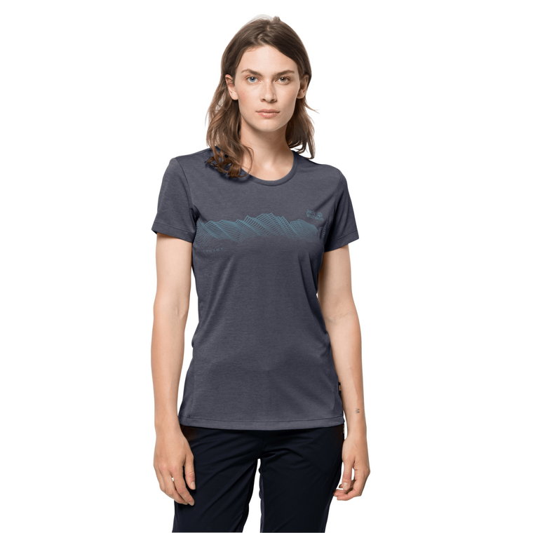 Damski t-shirt CROSSTRAIL GRAPHIC T W graphite - S