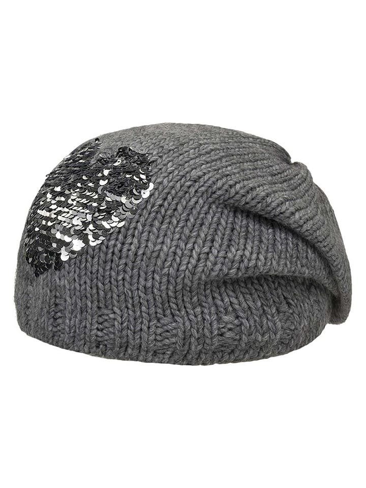 Döll Czapka beanie w kolorze szarym