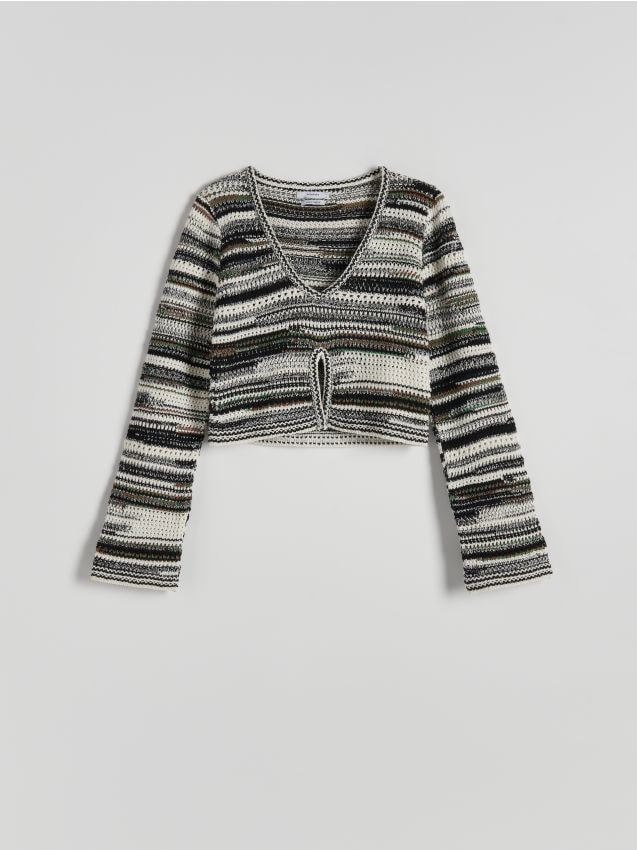 Reserved - Wielokolorowy sweter - wielobarwny