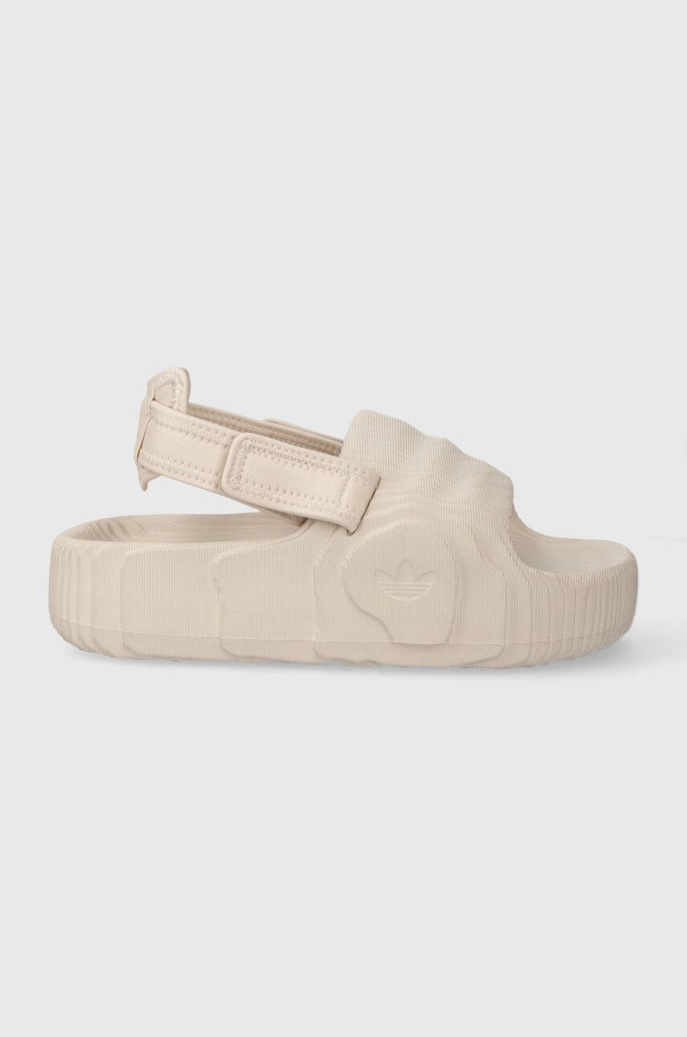 adidas Originals sandały Adilette 22 XLG damskie kolor beżowy na platformie IE5651