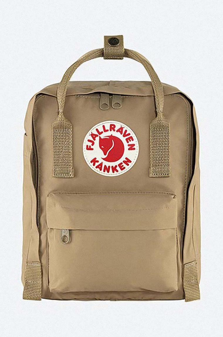 Fjallraven plecak Kanken Mini kolor brązowy mały z aplikacją F23561.221-221