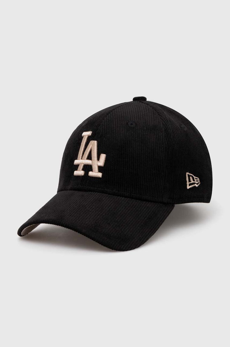 New Era czapka z daszkiem 9Forty Los Angeles Dodgers kolor czarny z aplikacją 60435070