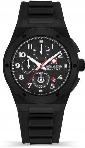 Zegarek męski SWISS MILITARY SMWGO2102030 czarny sportowy do pływania