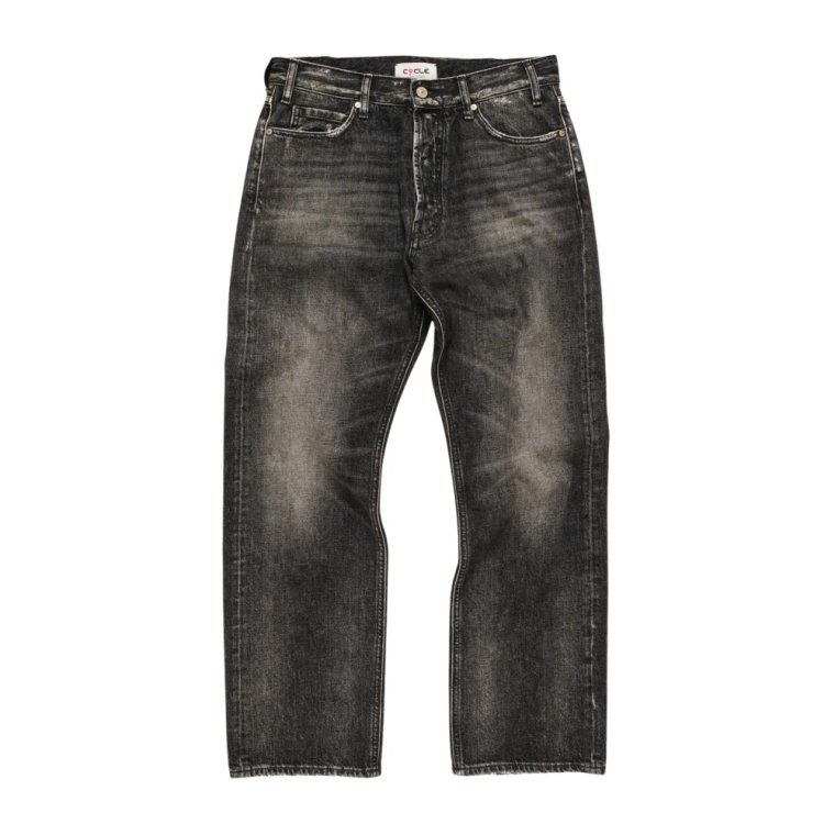 Vintage Straight Leg Czarne Jeansy Cycle