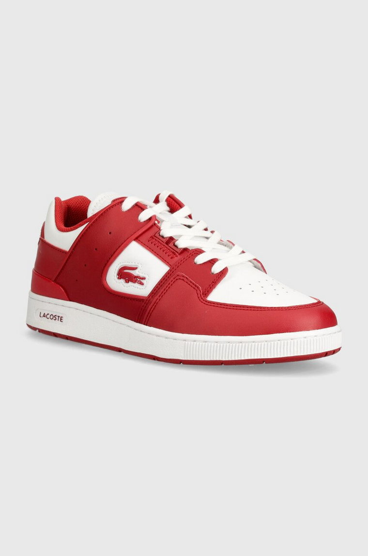Lacoste sneakersy Court Cage Leather kolor czerwony 47SMA0050