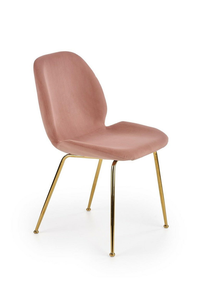 Krzesło Brema różowe/złote