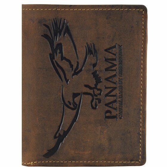 Greenburry Vintage Eagle Leather Wallet 9,5 cm braun