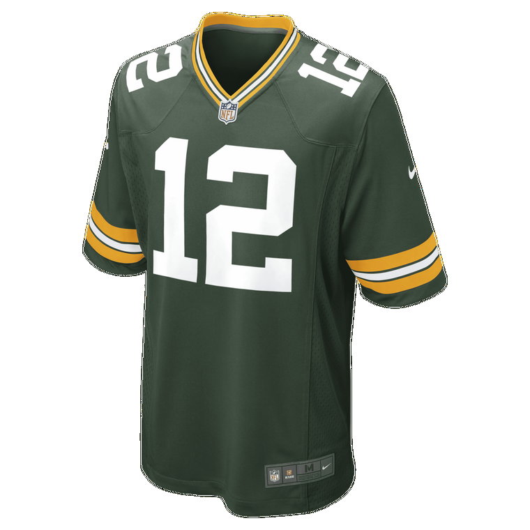 Męska koszulka meczowa do futbolu amerykańskiego NFL Green Bay Packers (Aaron Rodgers) - Zieleń