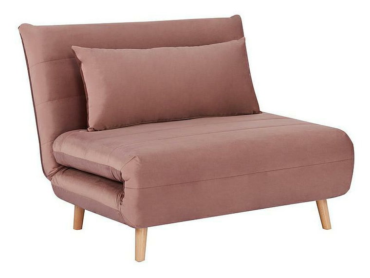 Sofa Arriba jednoosobowa duża Velvet różowa