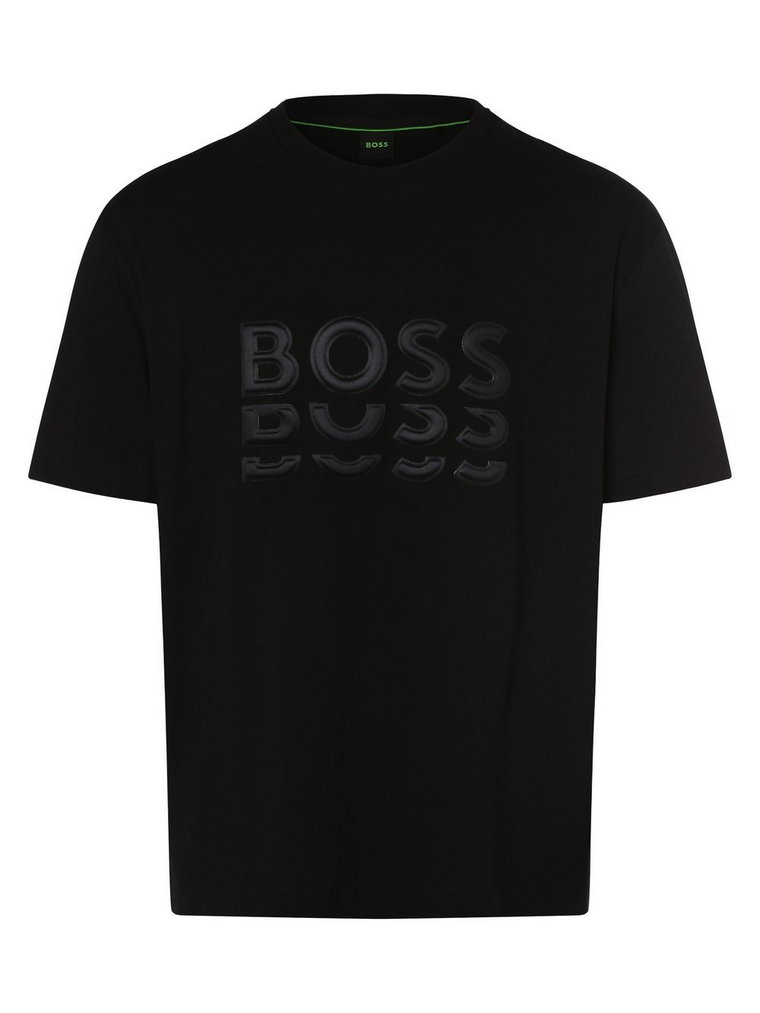 BOSS Green - T-shirt męski  Tee 3, czarny
