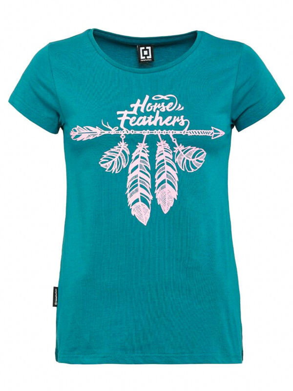 Horsefeathers VALERY teal green t-shirt damski - S