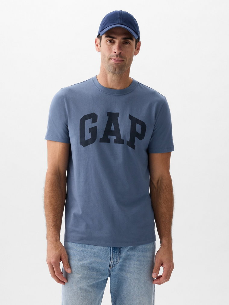 Koszulka bawełniana długa męska GAP 856659-02 S Granatowa (1200132704138). T-shirty męskie