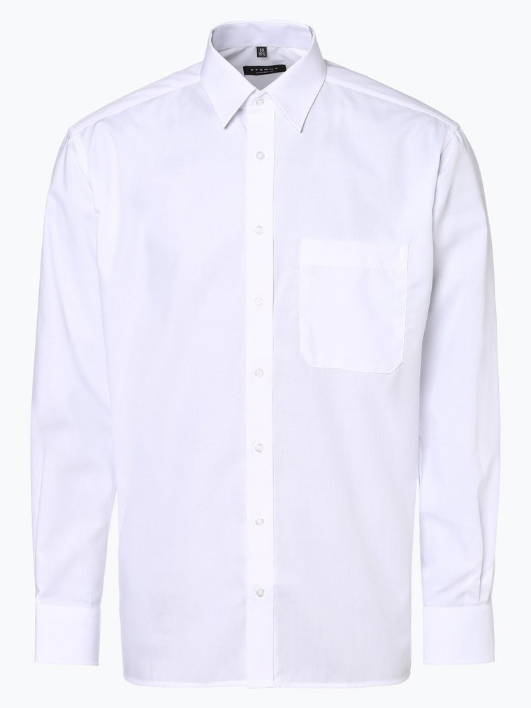 Eterna Comfort Fit - Koszula męska  niewymagająca prasowania, biały