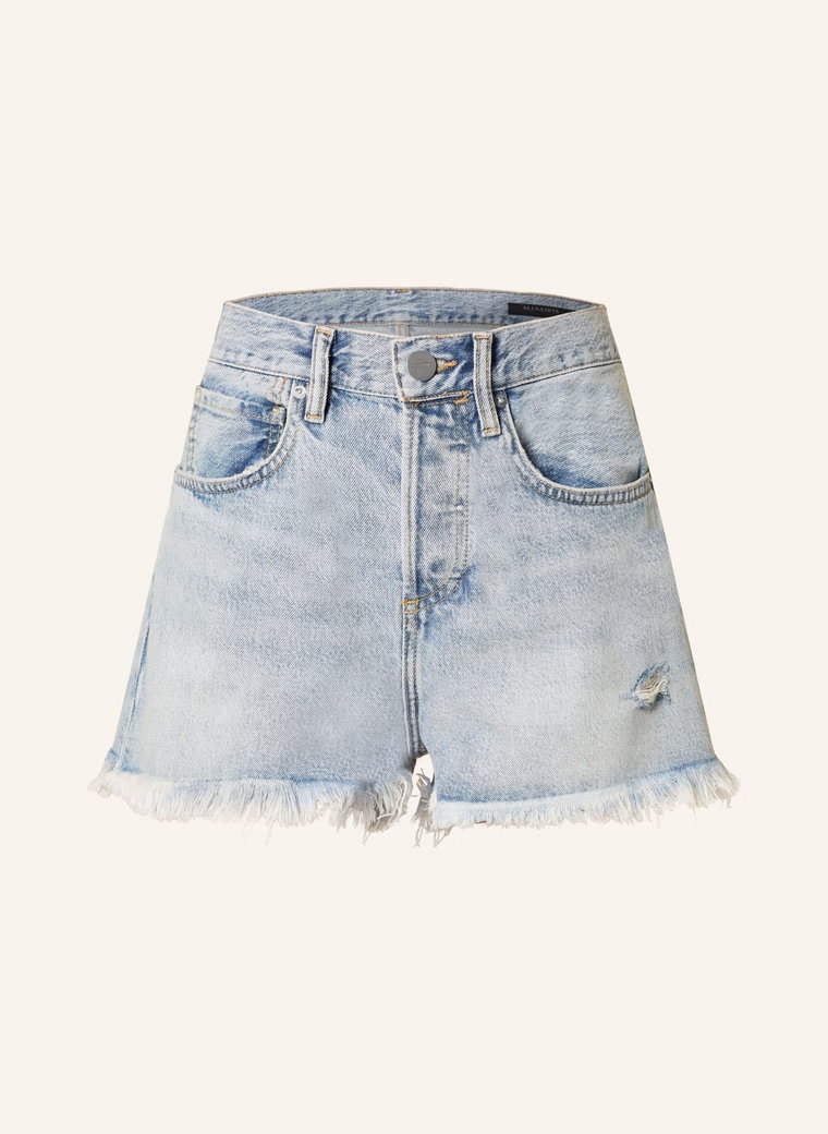 Allsaints Szorty Jeansowe Heidi blau