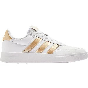 Biało-złote sneakersy adidas breaknet 2.0 - Damskie - Kolor: Białe - Rozmiar: 38