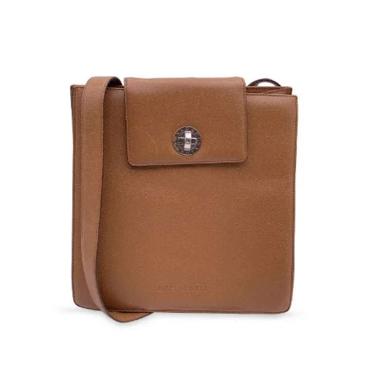 Pre-owned Leather shoulder-bags Bvlgari Vintage