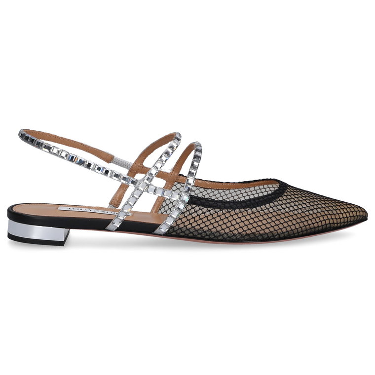 Aquazzura Baleriny MARTINI FLAT siatka