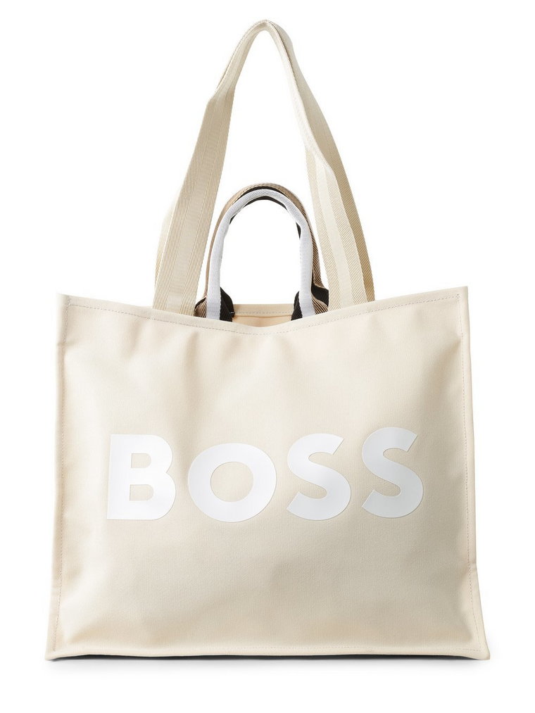 BOSS - Damska torba shopper, beżowy