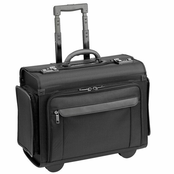 d&n Walizka na laptopa Business & Travel Pilot Trolley 46 cm schwarz