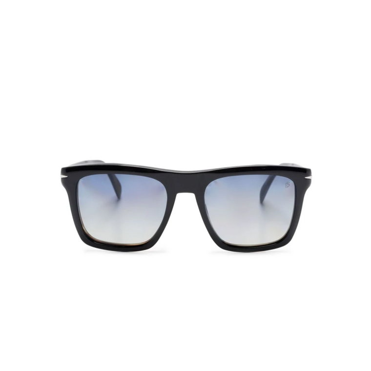 Czarne okulary przeciwsłoneczne z akcesoriami Eyewear by David Beckham