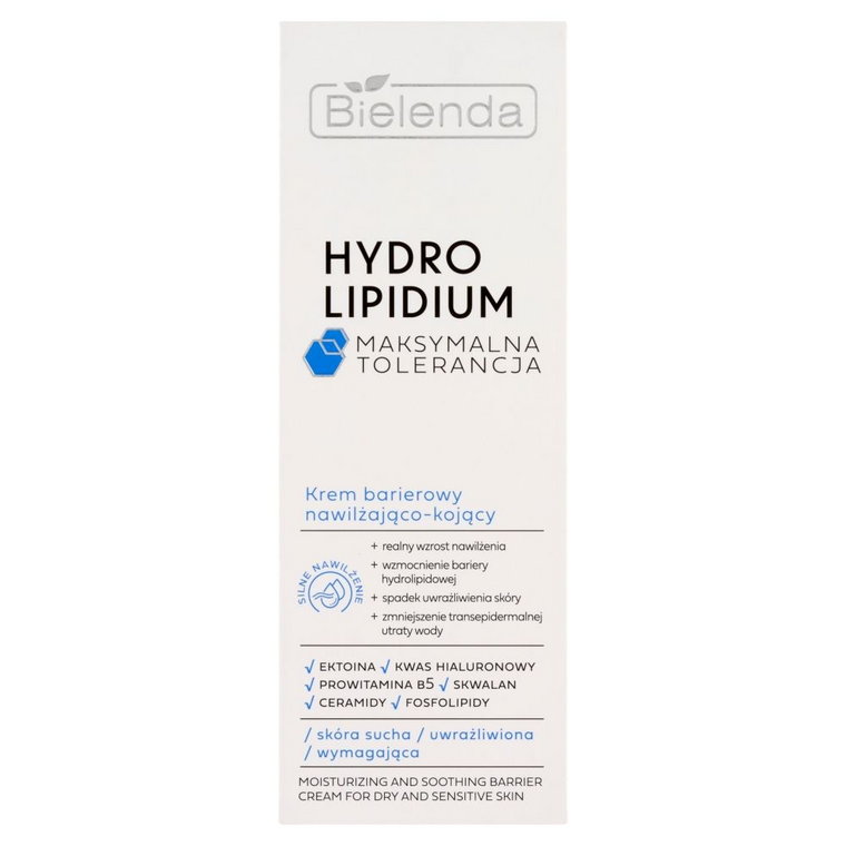 Bielenda Hydro Lipidium Maksymalna Tolerancja Krem barierowy nawilżająco-kojący 50ml