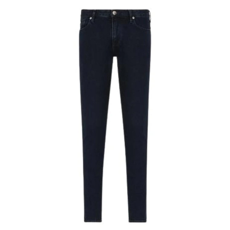 Slim Fit Jeansy 5 Kieszeniowe Emporio Armani