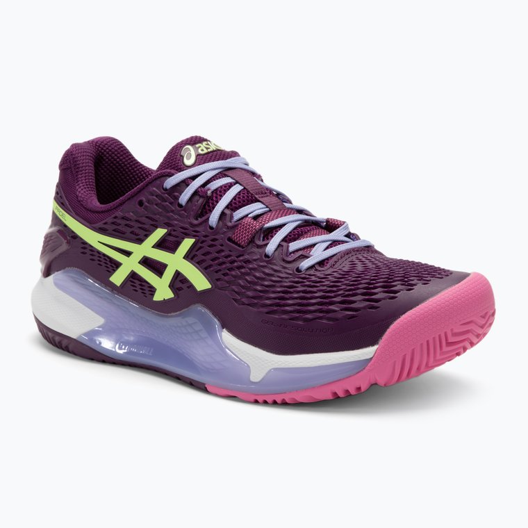 Buty do padla damskie ASICS Gel-Resolution 9 deep mauve/lime green