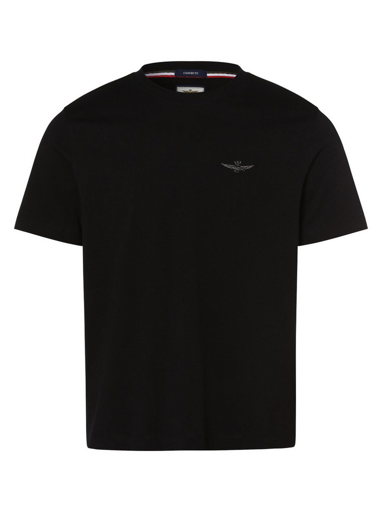 Aeronautica - T-shirt męski, czarny