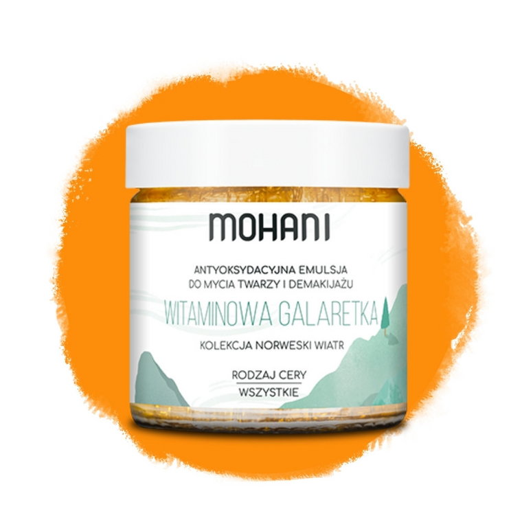 GALARETKA DO MYCIA I DEMAKIJAŻU TWARZY NATURALNA MOHANI 60ml