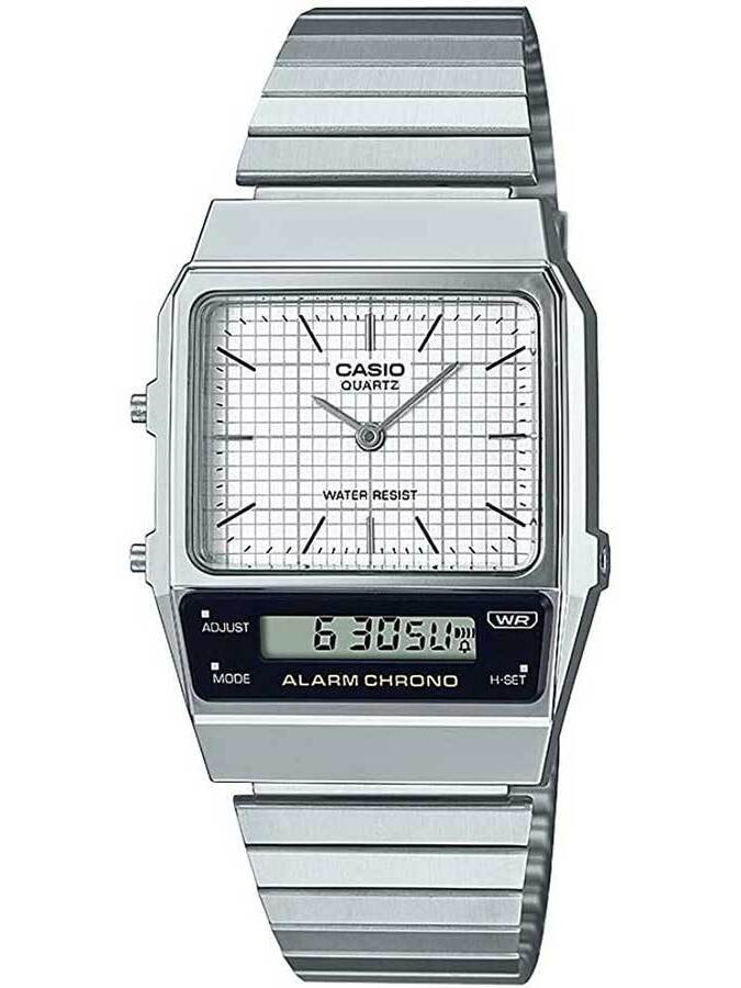 ZEGAREK UNISEX CASIO Vintage Dual Time AQ-800E-7A + BOX