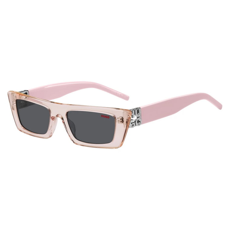 Różowe/Szare Okulary przeciwsłoneczne Hugo Boss