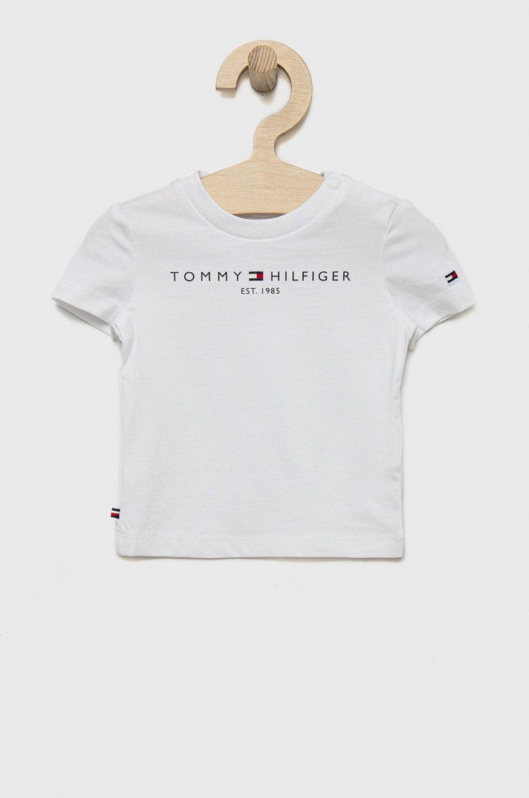 Tommy Hilfiger t-shirt dziecięcy kolor biały KN0KN01487