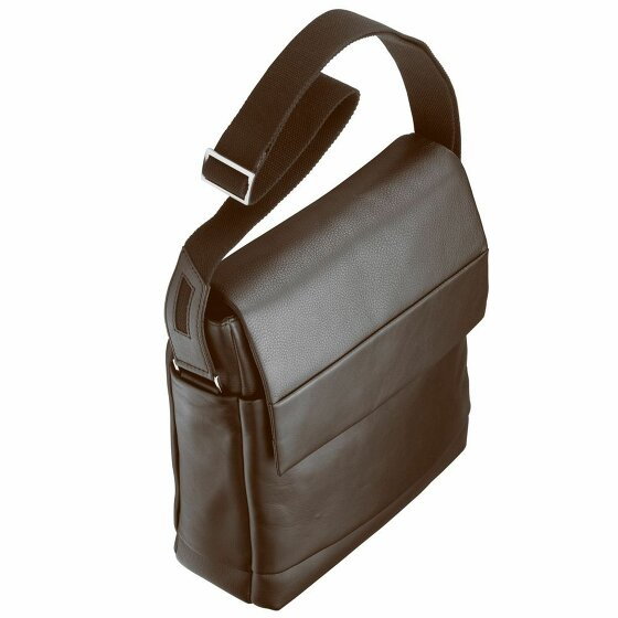 d&n Business Line Messenger Leather 30 cm braun