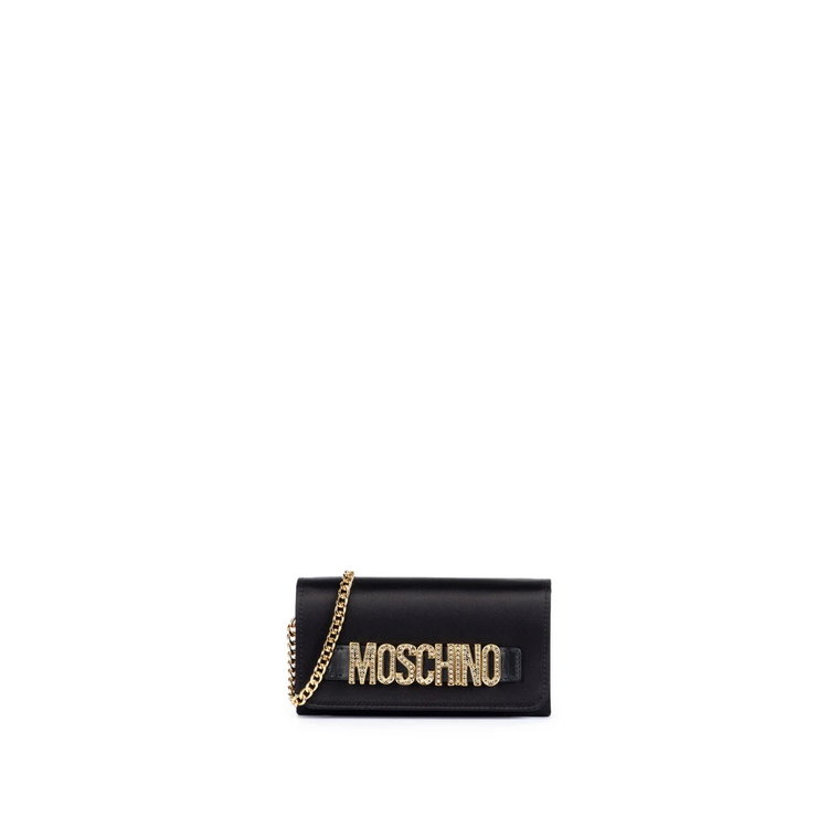 Czarne Portfele Moschino