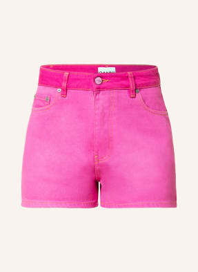 Ganni Szorty Jeansowe pink