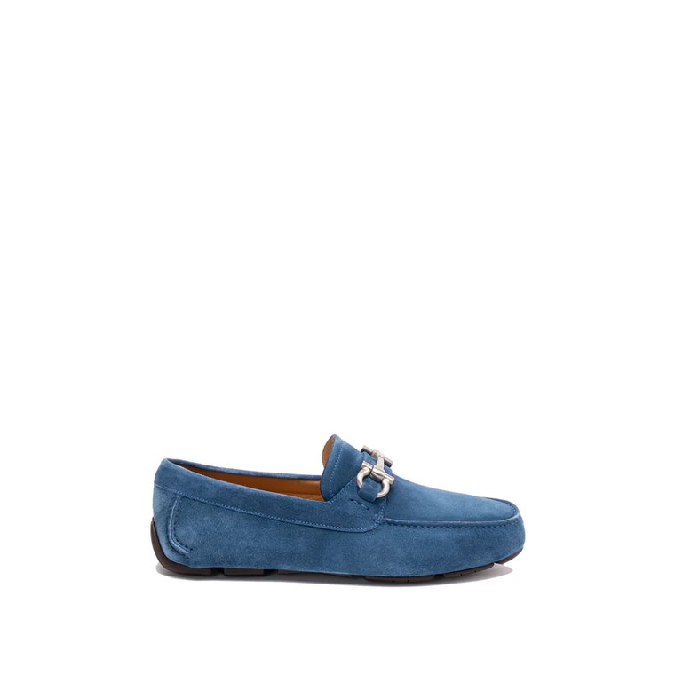 Parigi Eco Loafers, Meditarraneo Blue/New Biscotto Salvatore Ferragamo