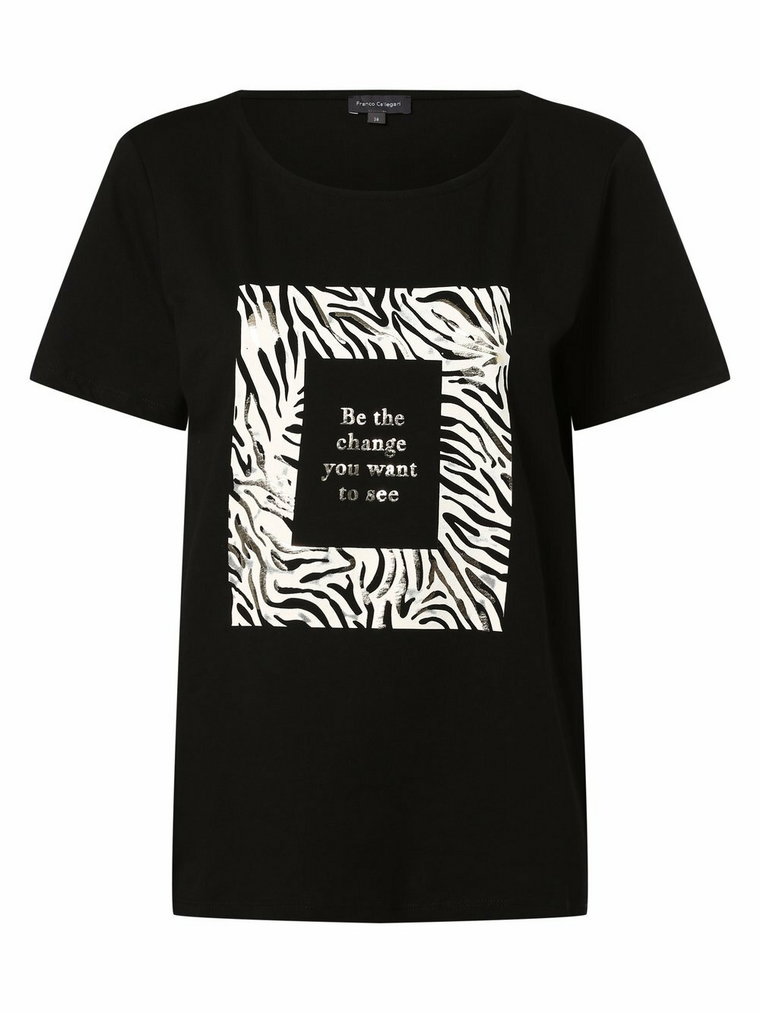 Franco Callegari - T-shirt damski, czarny