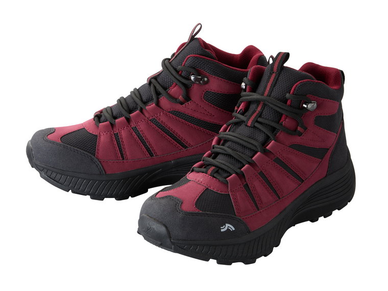 CRIVIT Buty trekkingowe damskie (40, Czarny/czerwony)