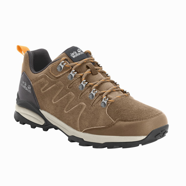 Buty damskie na wędrówki Jack Wolfskin REFUGIO TEXAPORE LOW W brown / apricot - 36