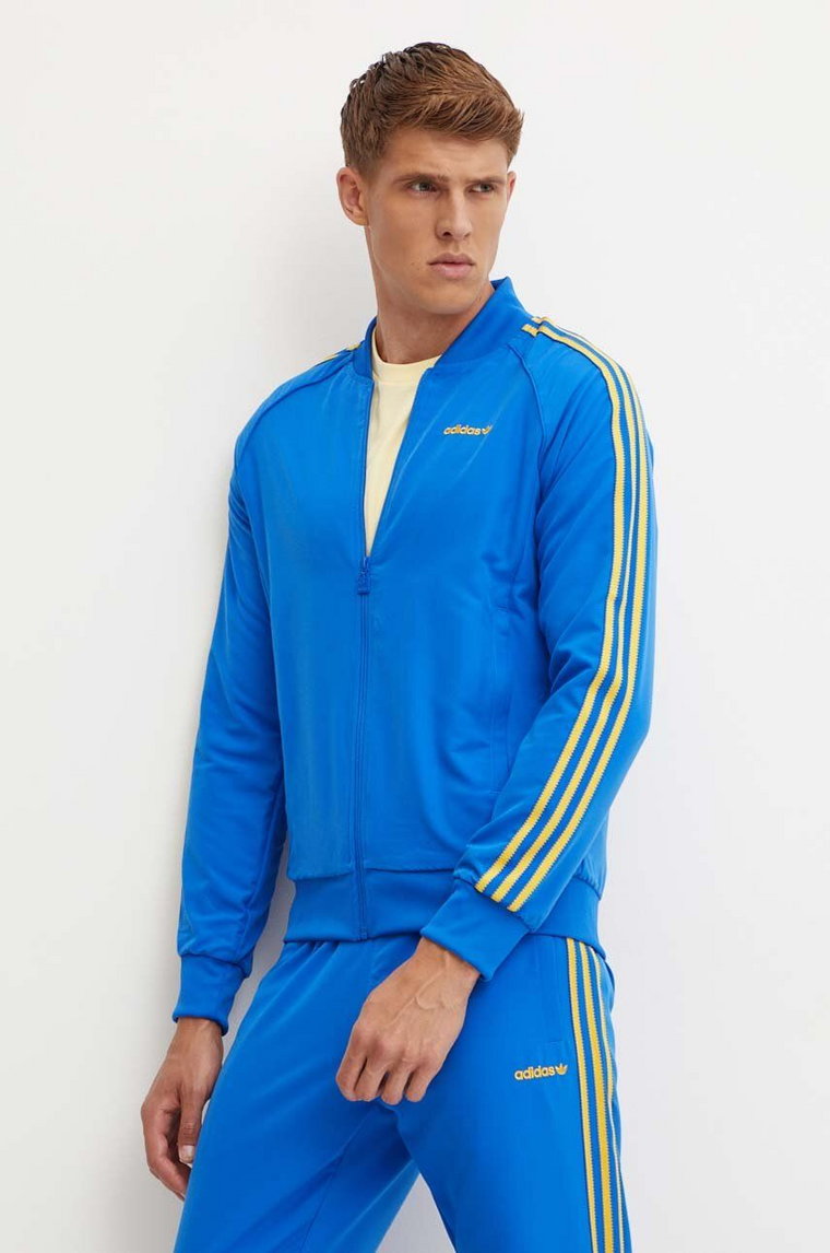 adidas Originals bluza męska kolor niebieski z aplikacją IW3235