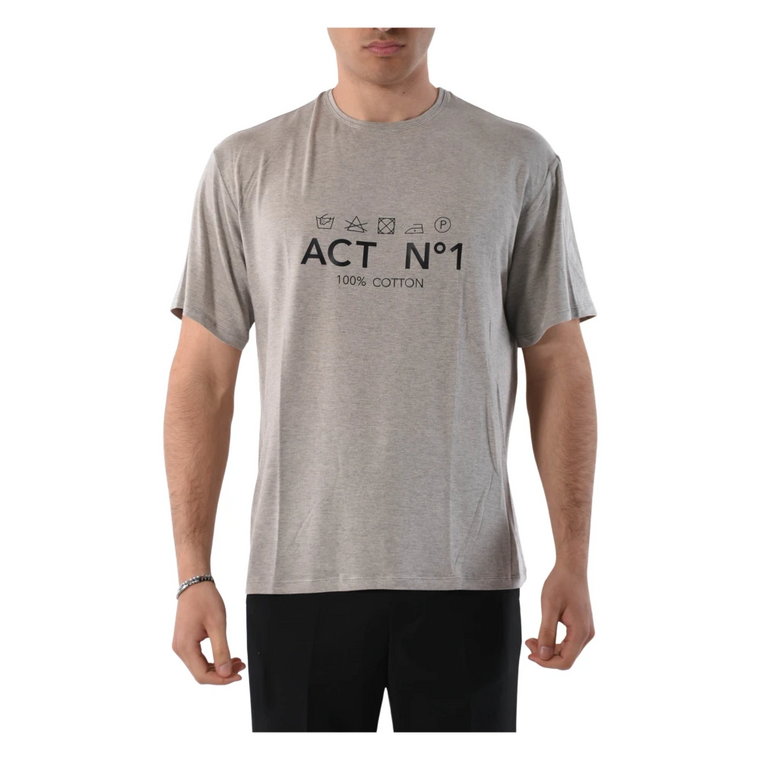Bawełniany T-shirt z nadrukiem ACT N1