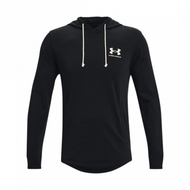 Męska bluza dresowa nierozpinana z kapturem UNDER ARMOUR UA RIVAL TERRY LC HD - czarna