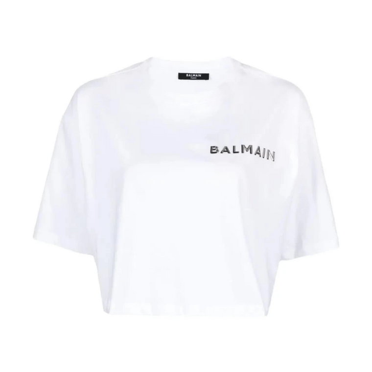 Elegancka Cropped T-Shirt Balmain