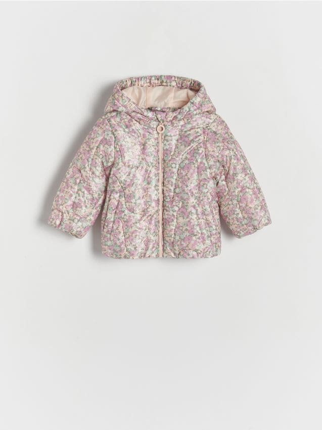 Reserved - Pikowana kurtka w kwiaty - wielobarwny