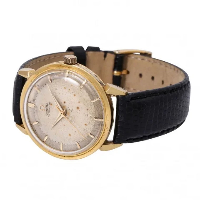 Pre-owned Leather watches Omega Vintage